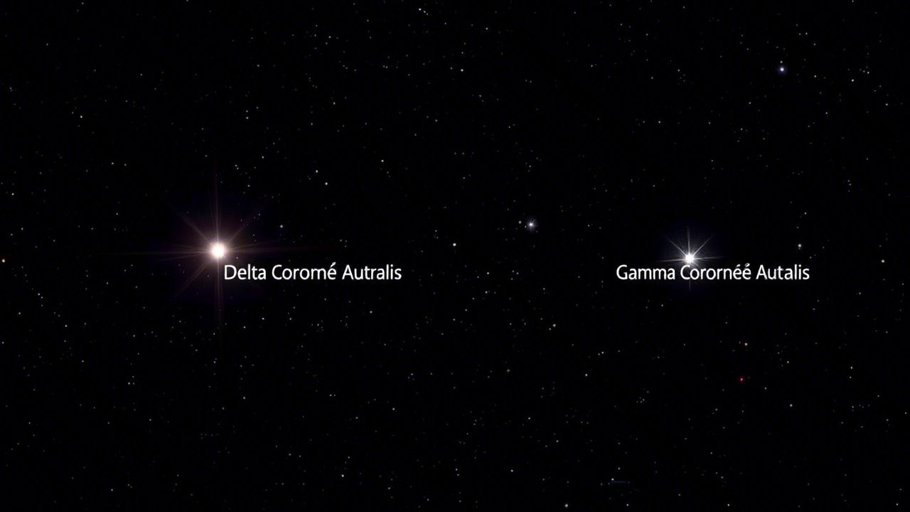 Delta y Gamma Coronae Australis